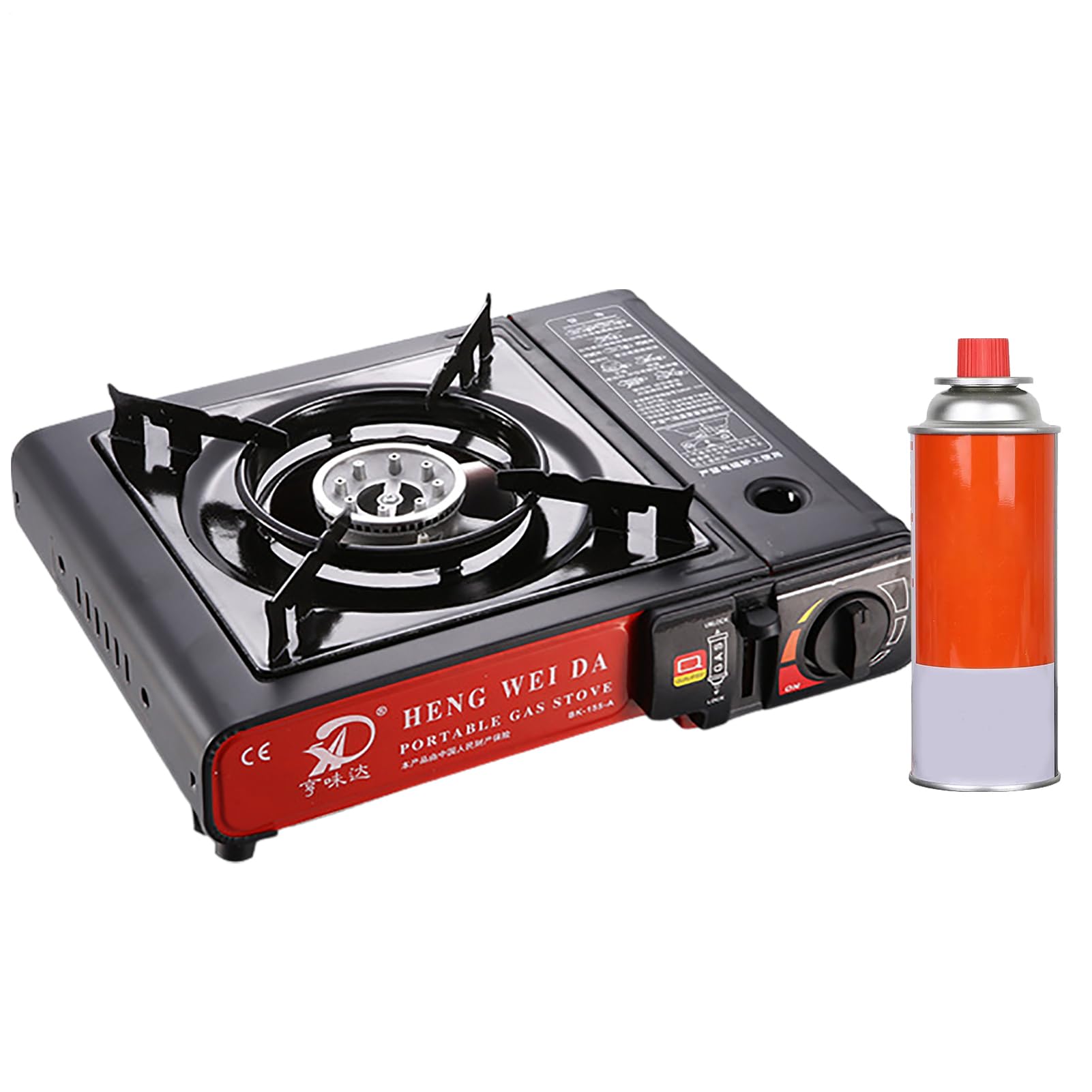 Mini poêle à dos de randonnée - poêle de camping portable | Mini Campings | Burner, Cassette Furnace Double Campe Single Camp Fove avec une flamme réglable à 3 couches, feu fort pour économiser plus d'