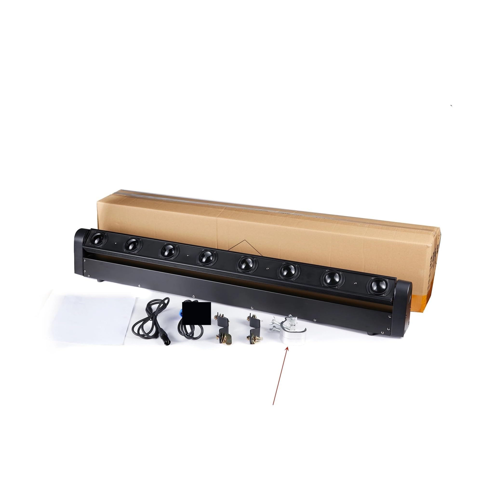 Luz Bañadora de Pared, Barra de luces LED RGBW 4 en 1 8 x 12 W con cabezal móvil DMX512 for DJ, discotecas, fiestas, clubes nocturnos, eventos, espectáculos y efectos escenario