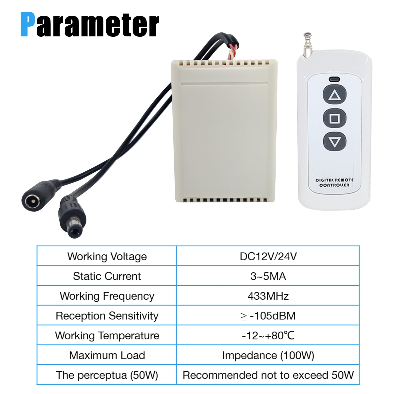 Linear Actuator Controller für DC 12V/24V Linearantrieb, Remote Positive Inversion Control Kit