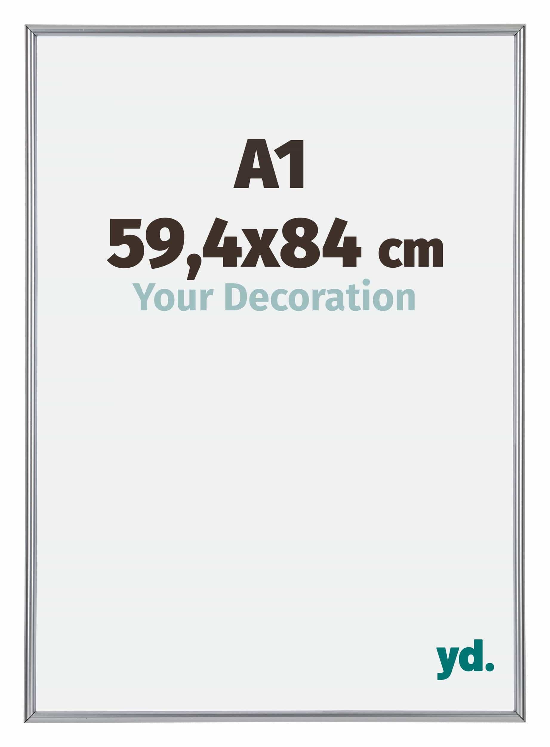 Your Decoration - Puzzle frame A1 59,4x84 - Silver High Gloss - Puzzle frame 1500-2000 Pieces - Plastic Photoframe - Annecy