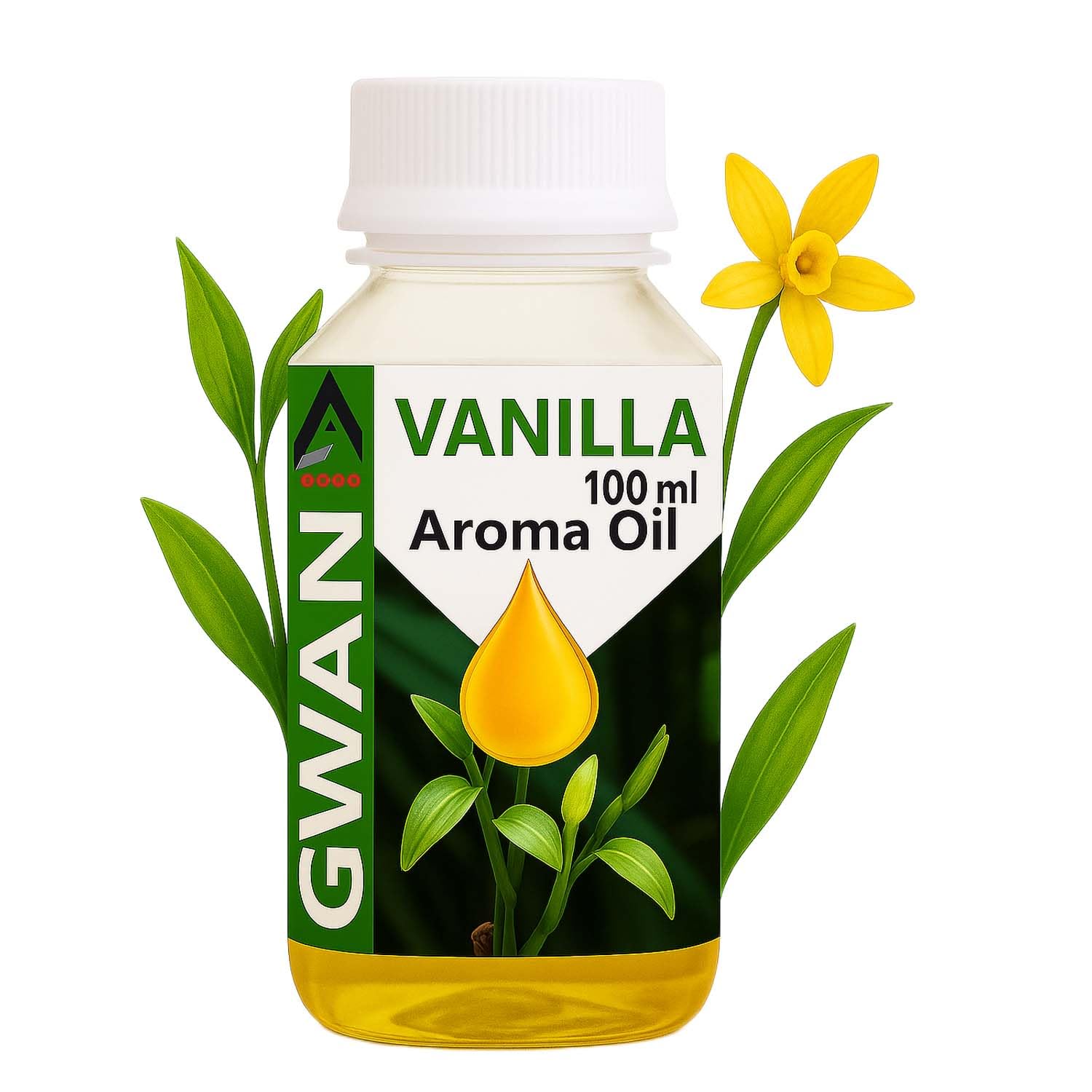 Gwan Vanilla Aroma Oil for Home Fragrance | Best for Aromatherapy | Helps in meditation | Used in Diffusers, Candles, Air Fresheners, Soaps, Humidifier, Diffuser | Essential Oil 100 ml,