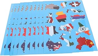 BESPORTBLE 10 Pçs Adesivos De Mapa Adesivos De Bicicleta Pvc A4 Adesivos À Prova D'Água