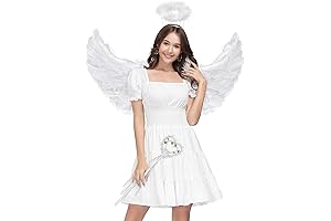 Fantasy Angle Costumes Glow in the Dark Angel Wings and Halo with Wand