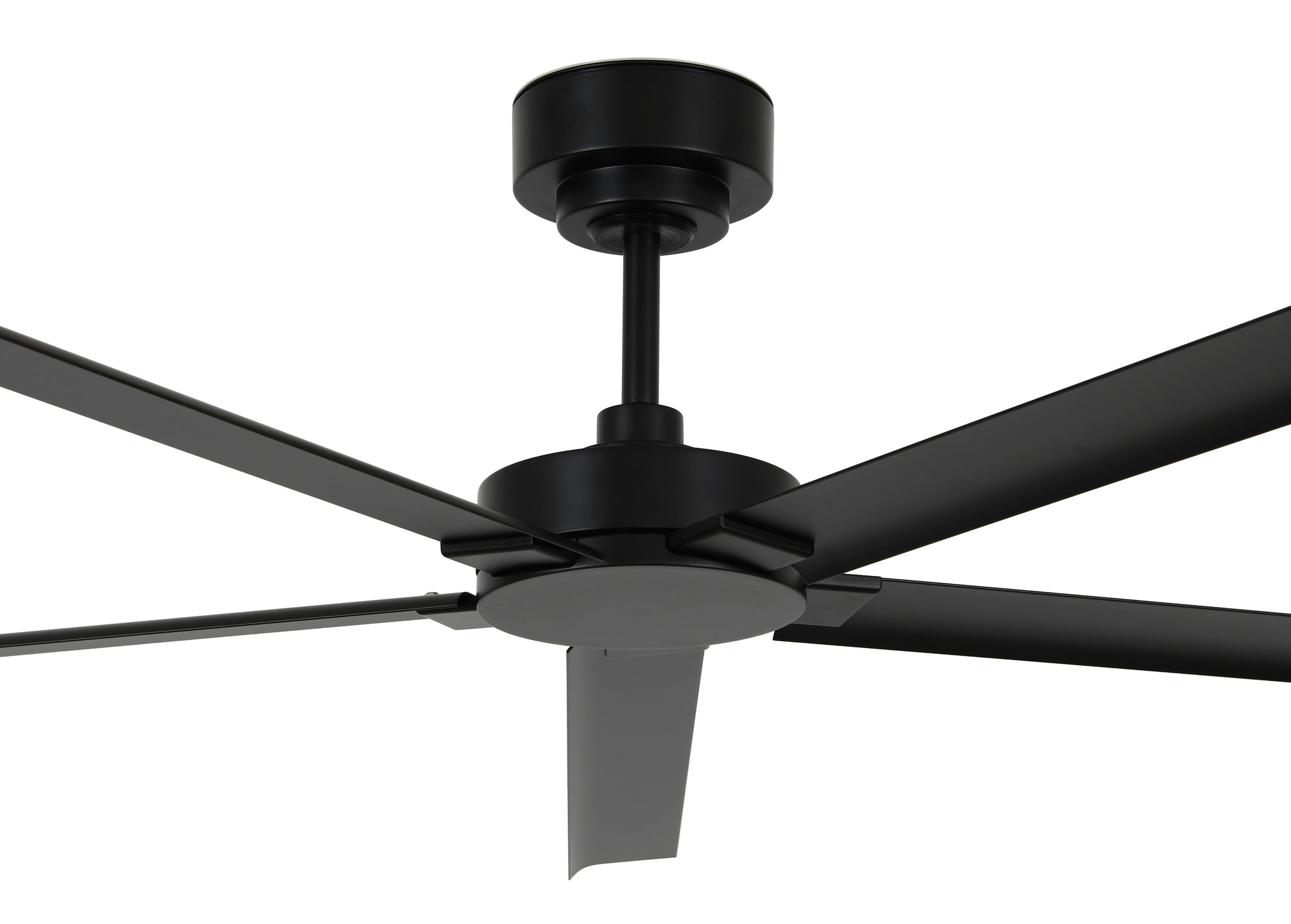 LUCCI AIR Ventilador de techo Monza de 152 cm de diámetro, 5 aspas IP55, incluye mando a distancia (negro)