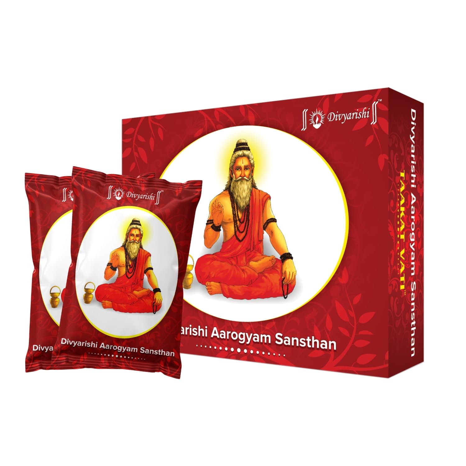 Divyarishi Taakat Vati (120 Tablets, Pack of 1) Fast Weight & Muscle Gain, Stamina & Strength, a Natural Alternative for Bulking for Men & Women