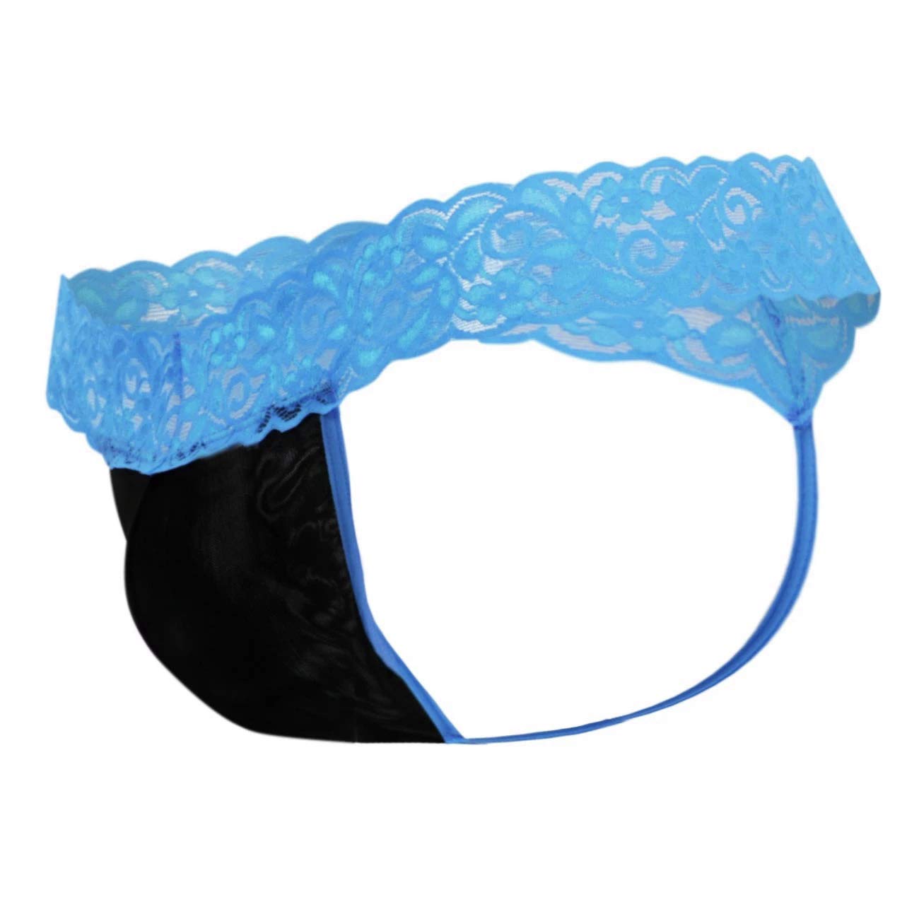 ribald the neech Mens Lace Thongs UnderwearI Half Coverage, Self Design-picture-13
