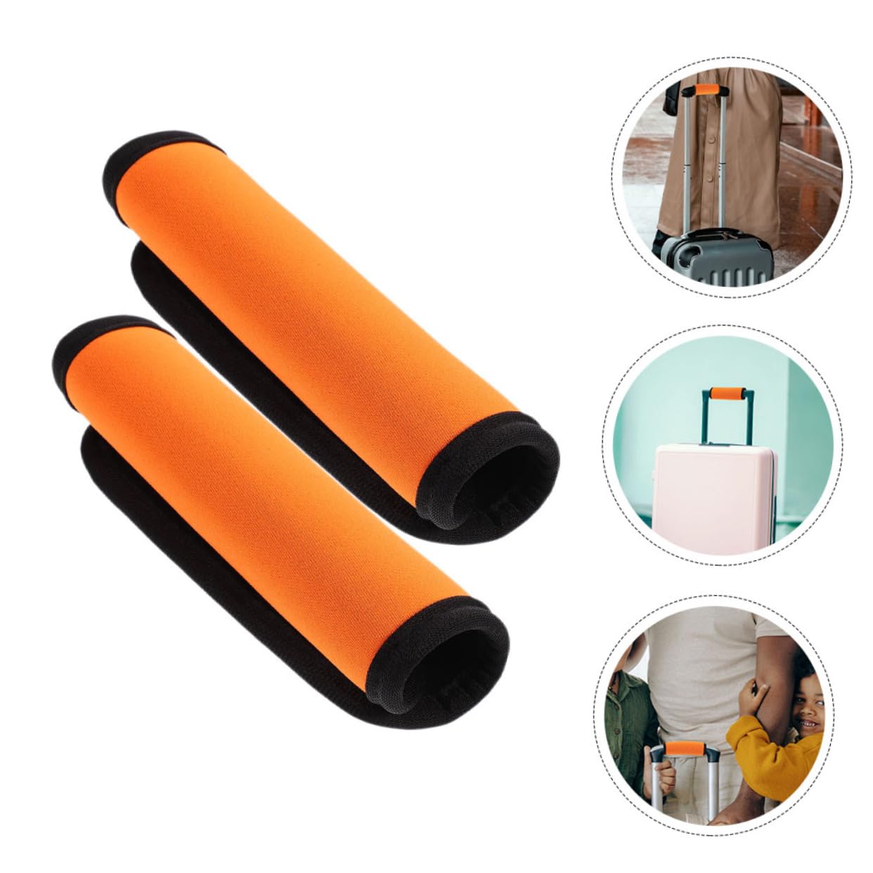8piezas Funda Protectora para Manijas De Equipaje De Neopreno Fáciles De Instalar Protección para Manijas De Maletas y Puertas De Accesorio De Esencial