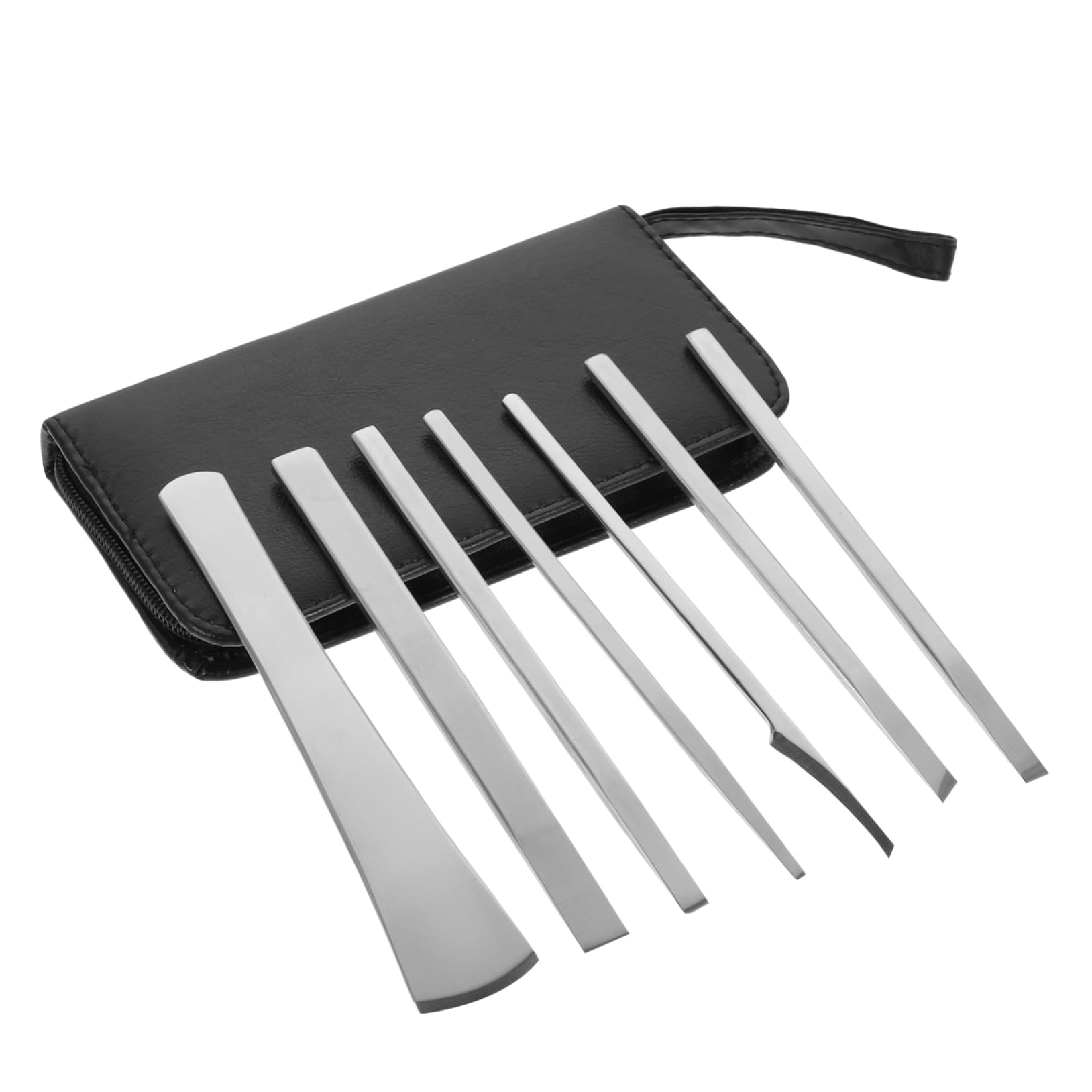 BESTYASH Tools Set 7pcs Nail Care Kit Steel Nail Knives Cuticle Remover Manicure Set Storage Bag