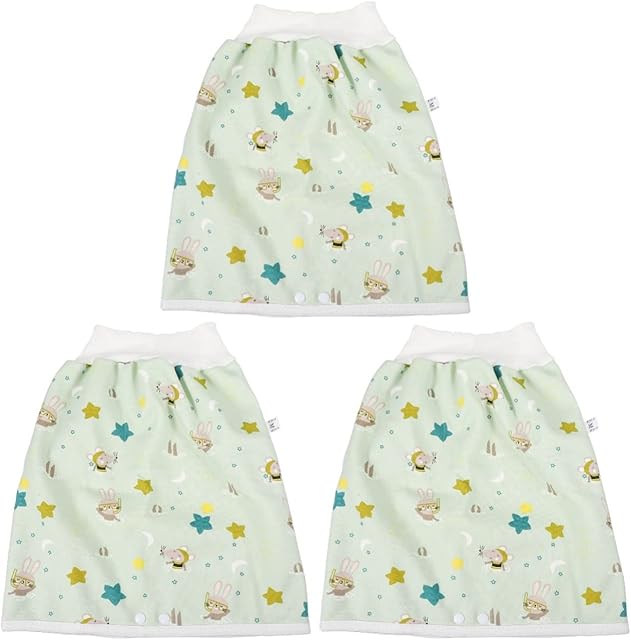 Toddmomy Skirt Waist Time for Night Baby and Rabbit, Pee High Washable Pants Rabbit Potty Shorts Rabbitd Cartoon Girls Comfy Girl M Breathable Underwear Cotton Boy Nappy Diaper
