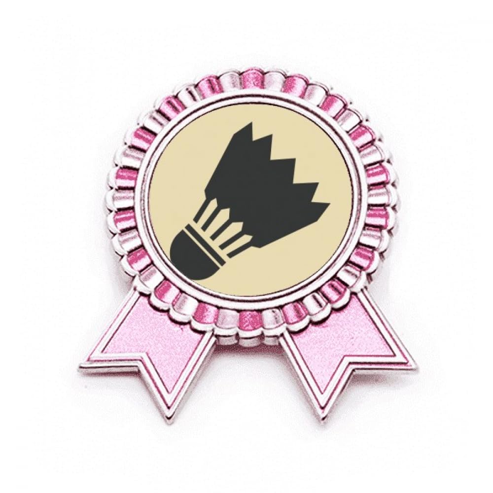Broche géométrique rose Badnton en métal pour styliser un pull uni - 4