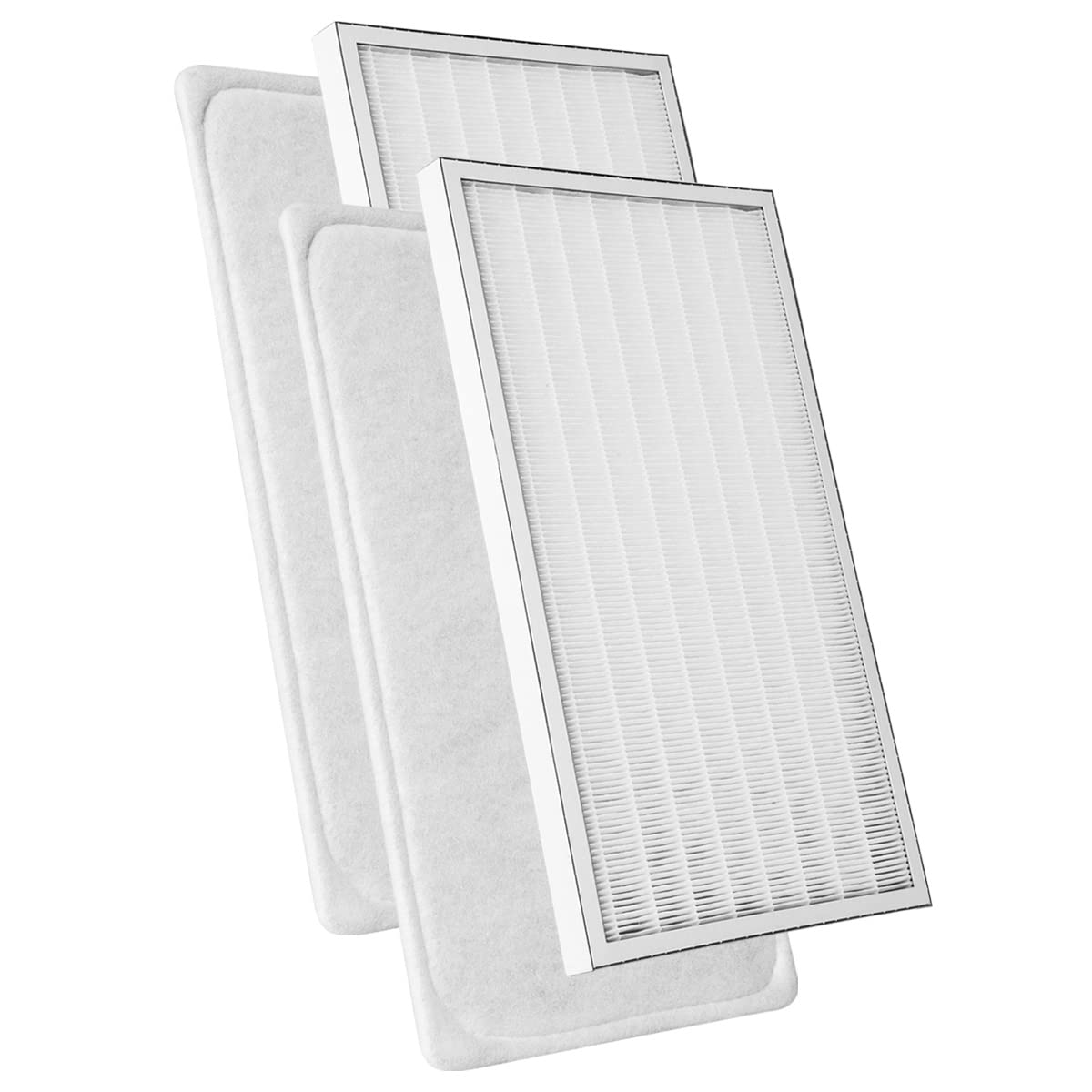 Tops Filter für Brink Renovent Excellent 180 | 2x Pollenfilterset G3+M6 | 2x Drahtrahmenfilter 136 x 290 x 5 mm. G3 + 2x Kompaktfilter MP karton 136 x 290 x 25 mm. M6