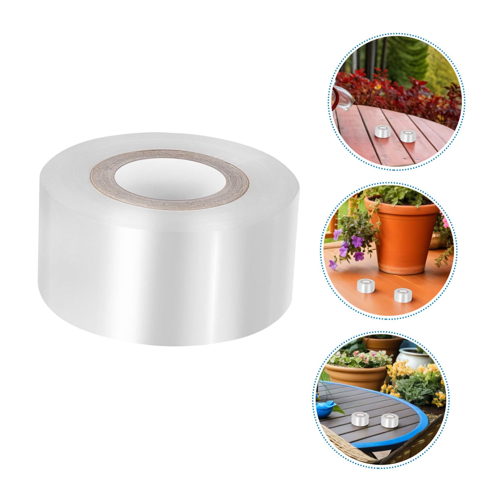 Milisten 10 Rollen Transparentes Dehnbares PE Veredelungsband Selbstklebendes Gartengrafting Tape für Obstbäume Gemüse Blumen Nachhaltiges Pflanzenschutzband für Veredelung und