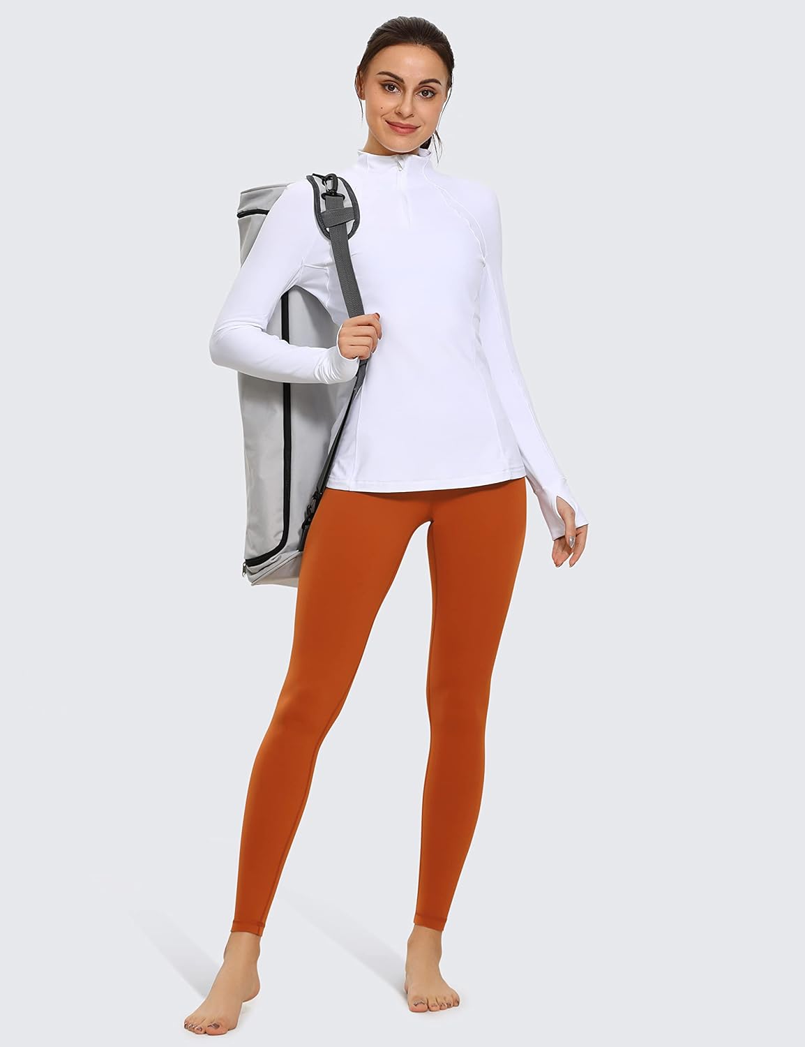 CRZ YOGA Air Feeling High Waisted Leggings for Women 28'' - Warm Thick Workout Buttery Soft Yoga Pants Lounge - Image 4