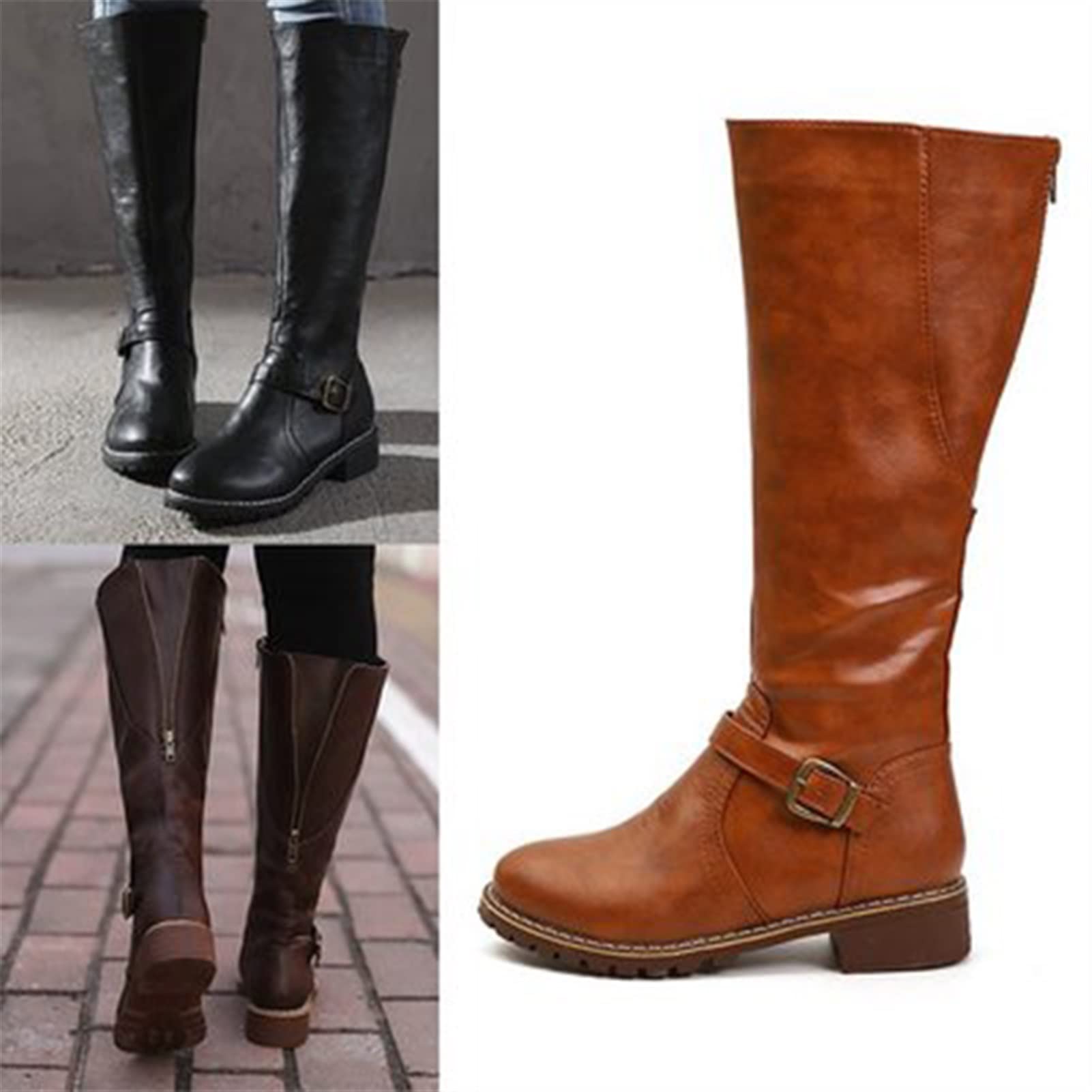 Amazon.com: YDYCG Big Size Women Knee High Boots Fashion Rider