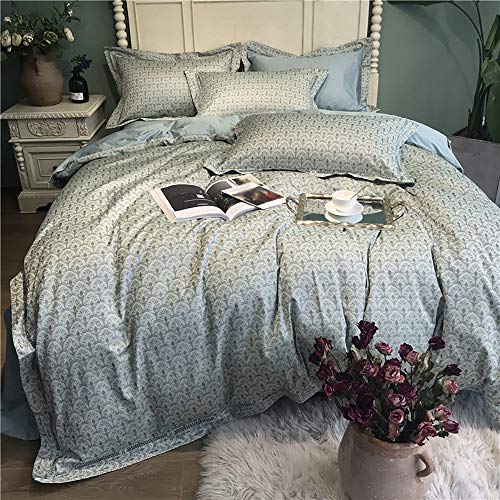 Parure de lit double coton égyptien TXQHD housse couette douceur coton