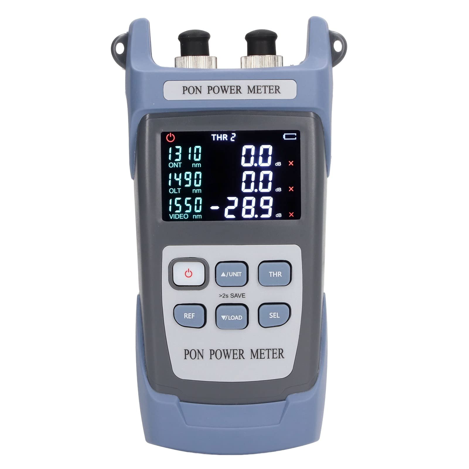 Luqeeg Mesureur de Puissance de Fibre Optique, Localisateur de Défaut D'indicateur de Puissance Optique avec Connecteur SC FC et Adaptateur USB, Compteur de Puissance Optique, Optical Power Meter
