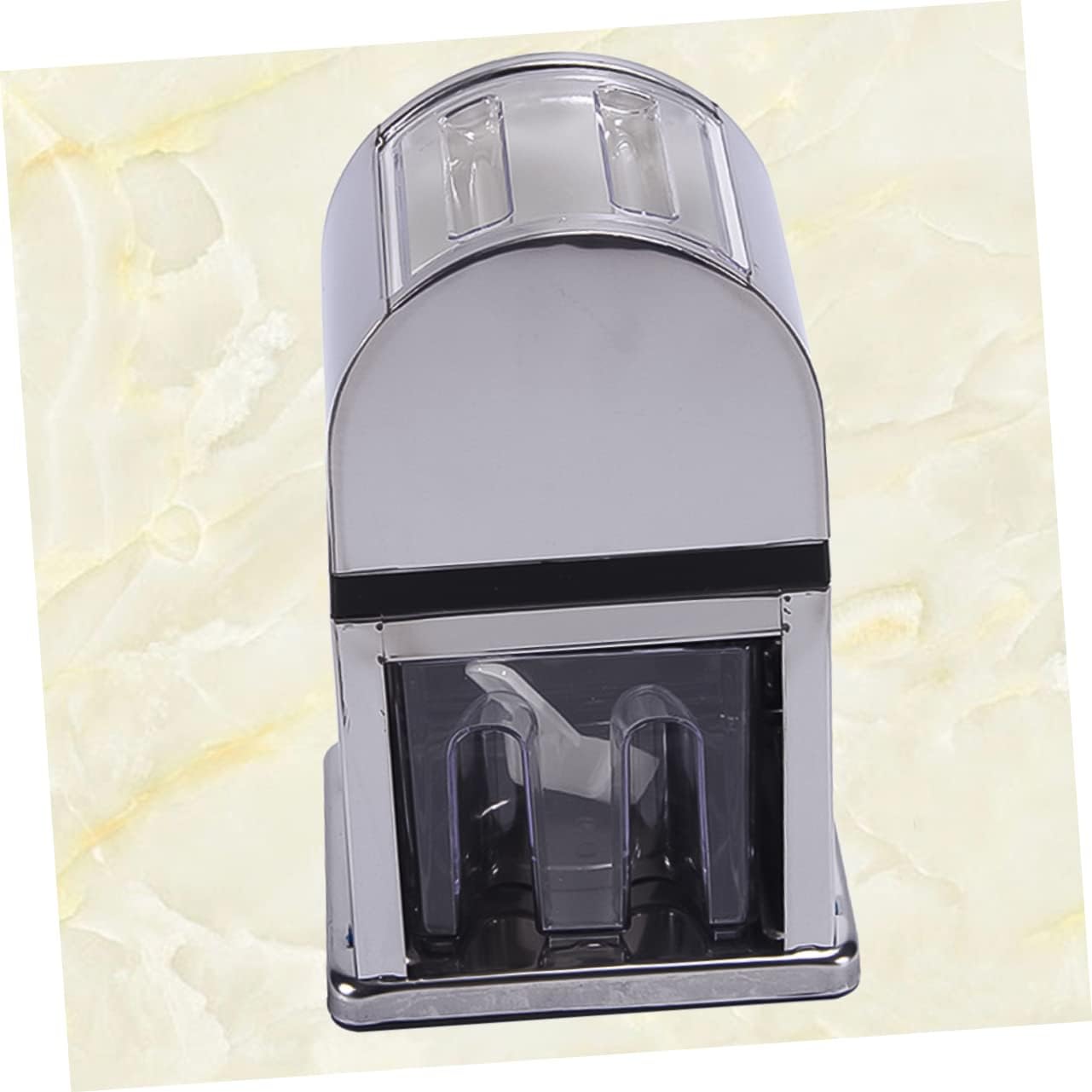 OUNONA Ice Chipper Manual Ice Shaver Machine Mini Crusher Compact Design for Smoothies and Drinks