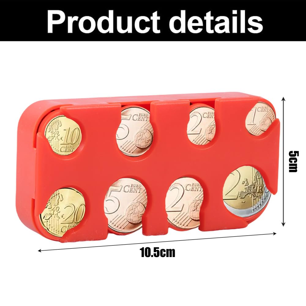 Coin Storage, Change Storage, Euro Coin Holder, Coin Sorter, Coin Collector, Coin Dispenser, Coin Box, for Car Taxi - Image 2