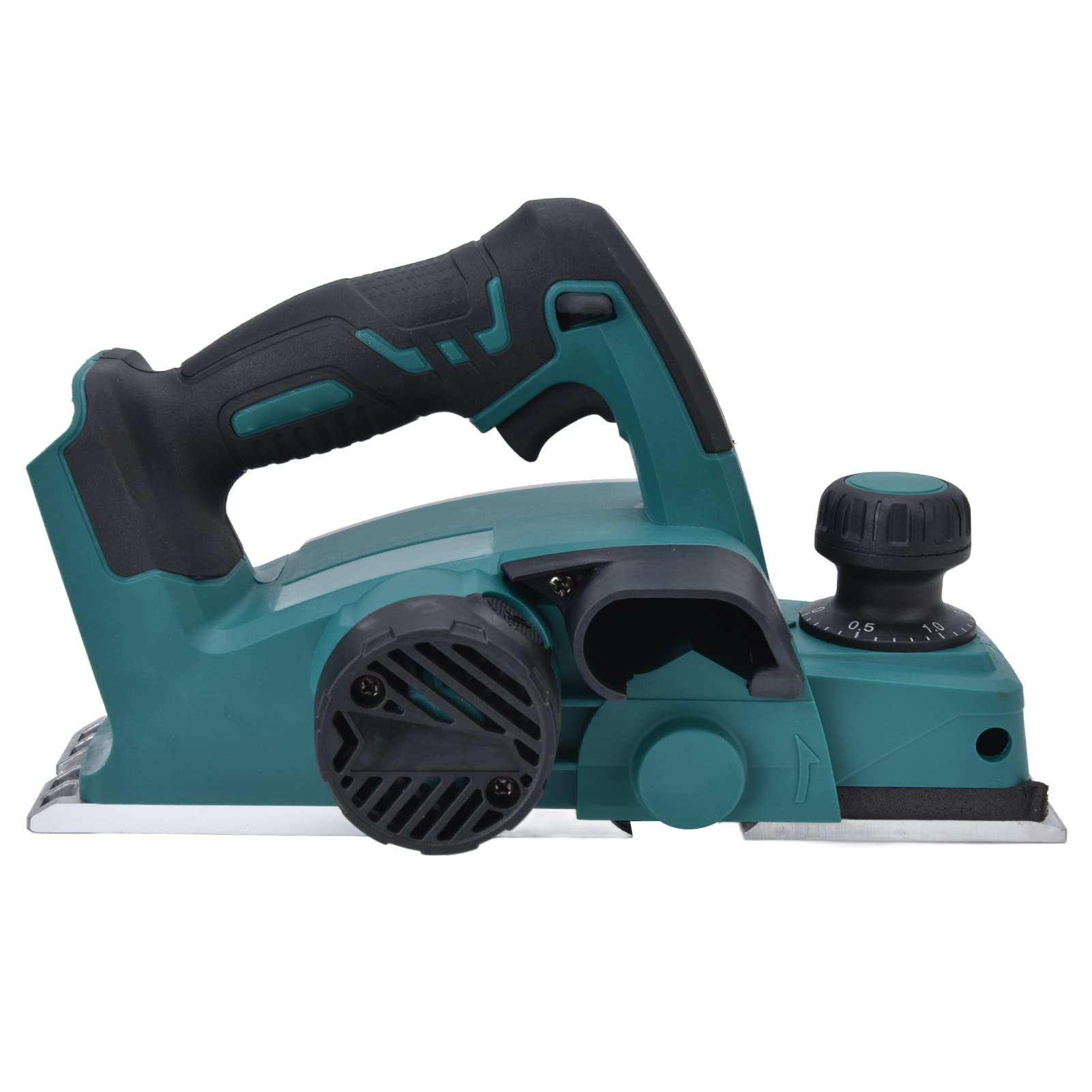 Pialla Elettrica per Legno Senza Fili da 82 Mm, Acciaio Inossidabile e Nylon PA6, Batteria da 21 V, 15.000 Giri/min, profondità Regolabile da 0 a 2 Mm per Utenti di Officine Domestiche per la