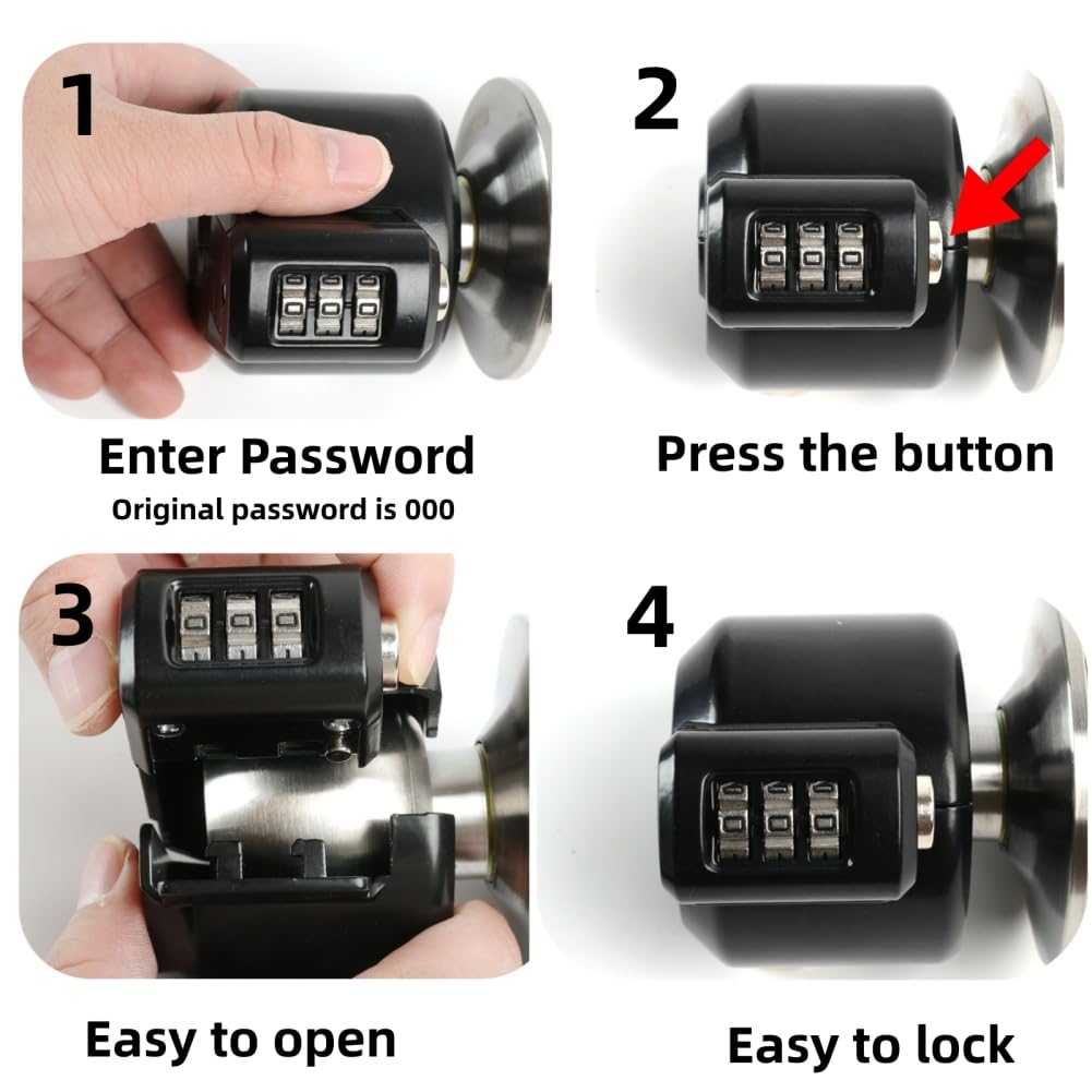 Door Knob Lockout Device - No Key Needed -7
