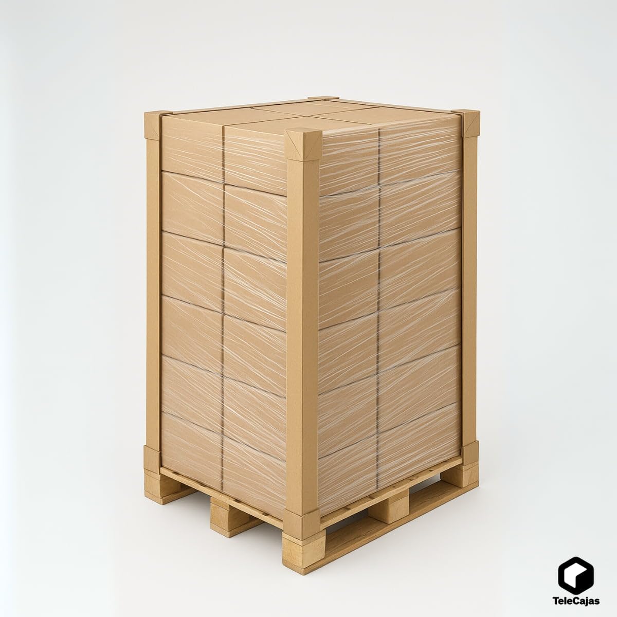 Cantoneras de cartón reciclado 120 cm x 4 cm Protectoras para palets y embalaje Pack de 12