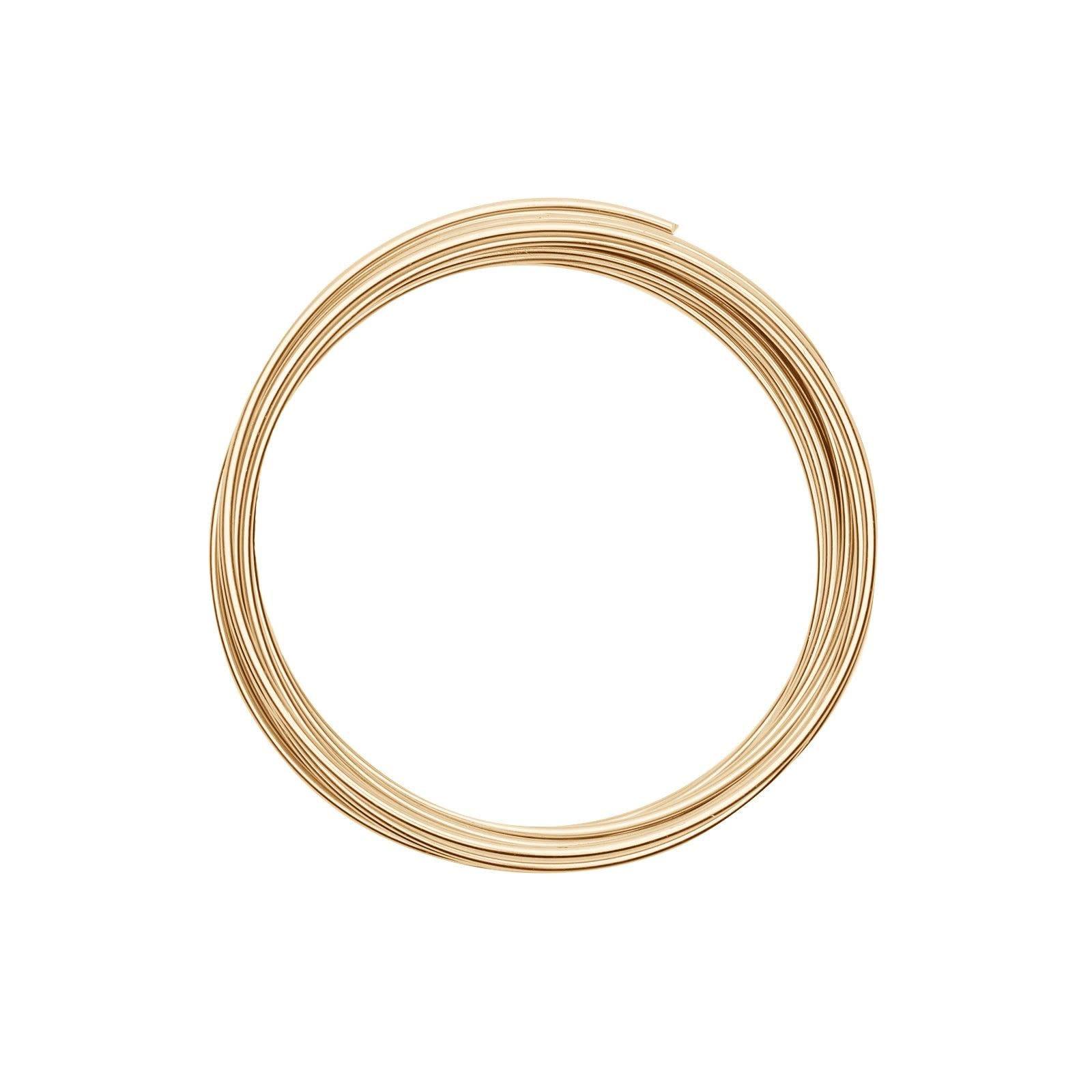 Vaessen Creative Aluminium Craft Wire 16.4 ft (5 m) x 0.08" (2 mm) Light Gold - Flexible Metallic Wire for Crafting, Flower Arranging, Jewellery Making and Modelling