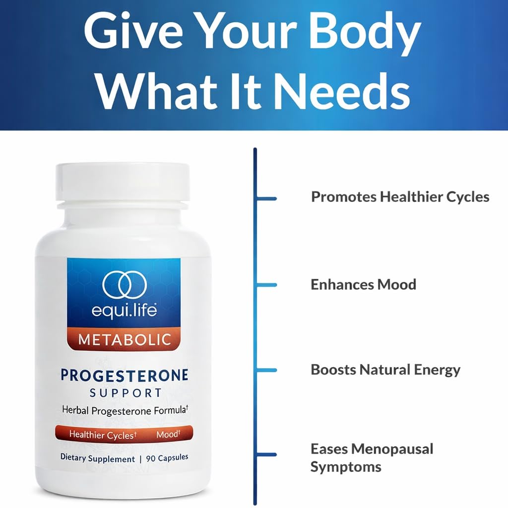 Equilife Progesterone Support for Women, Non GMO Herbal Blend, 90 Capsules — Amazon image 4