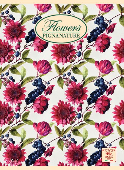 Pigna Pack of 10 Maxi Notebooks 02298850Q Nature Flower, multi-coloured, 0Q, quadretti 5 mm. margine - Image 3