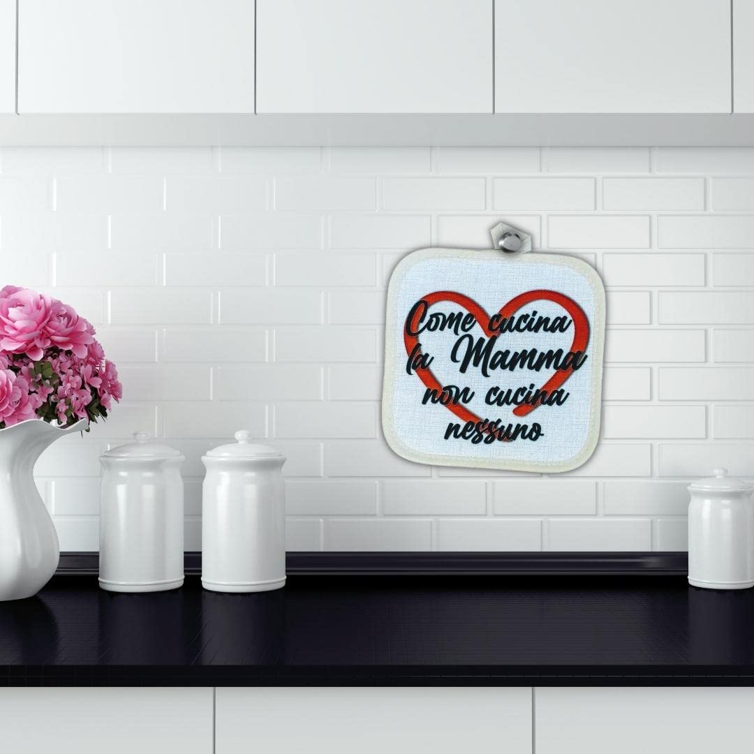 Presina Da Forno Termoresistente Italiana - Idea Regalo Per Mamma, Nonna O Cucina - Foto 6