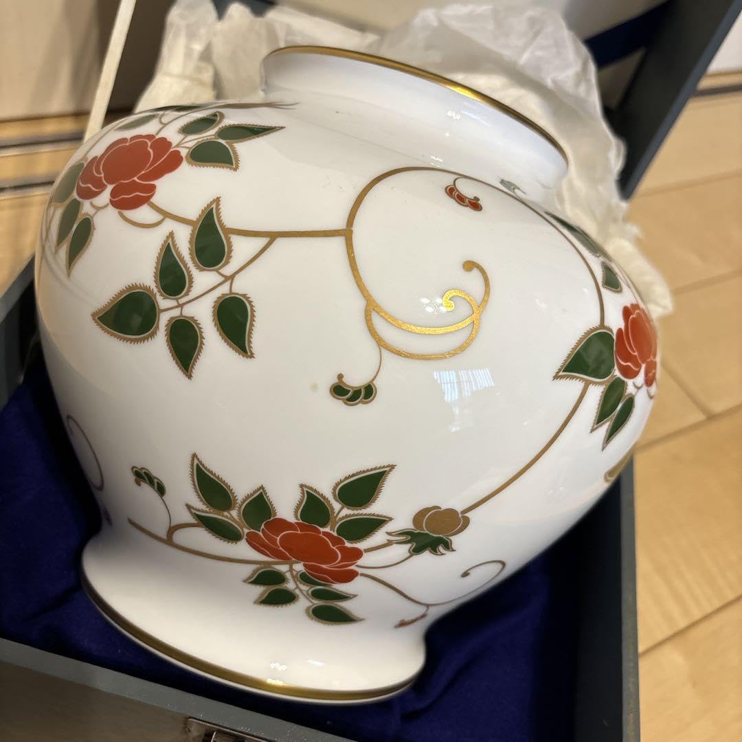 大倉陶園 壺 花柄 【公式通販】