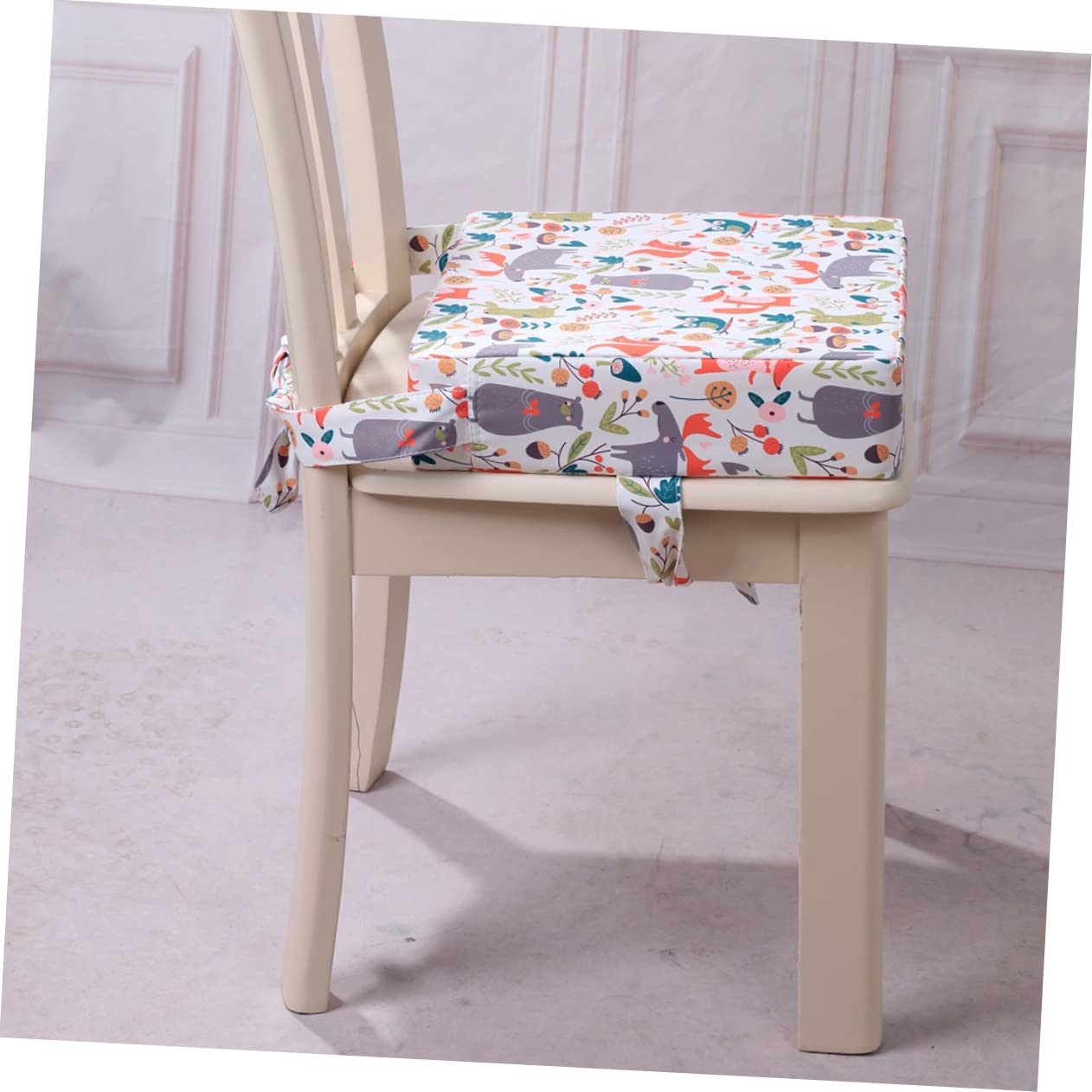 Cabilock Coussin Rehausseur de Chaise Enfant Étanche avec Sangles Réglables Coussin de Salle À Manger pour Bébé Confortable et Sécurisé 12.80X12.80X3.15In