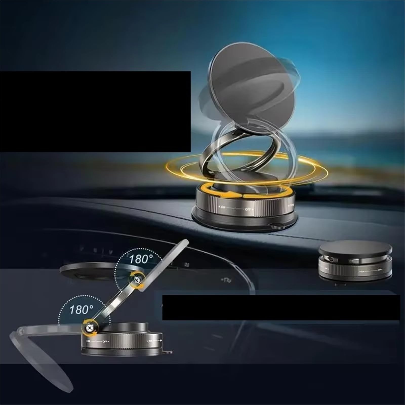 Per Iphone Supporto Magnetico Universale Telefono Auto Aspirazione A Vuoto Pieghevole Rotazione 360 ° Accessori Compatibile Porta Cellulare Auto