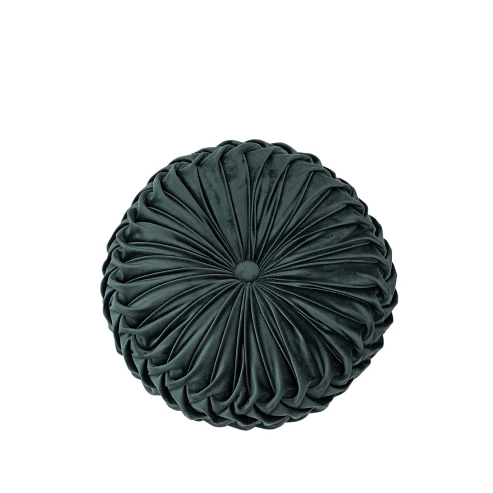 HEUchuan Round Velvet Pleated Throw Pillows 15''