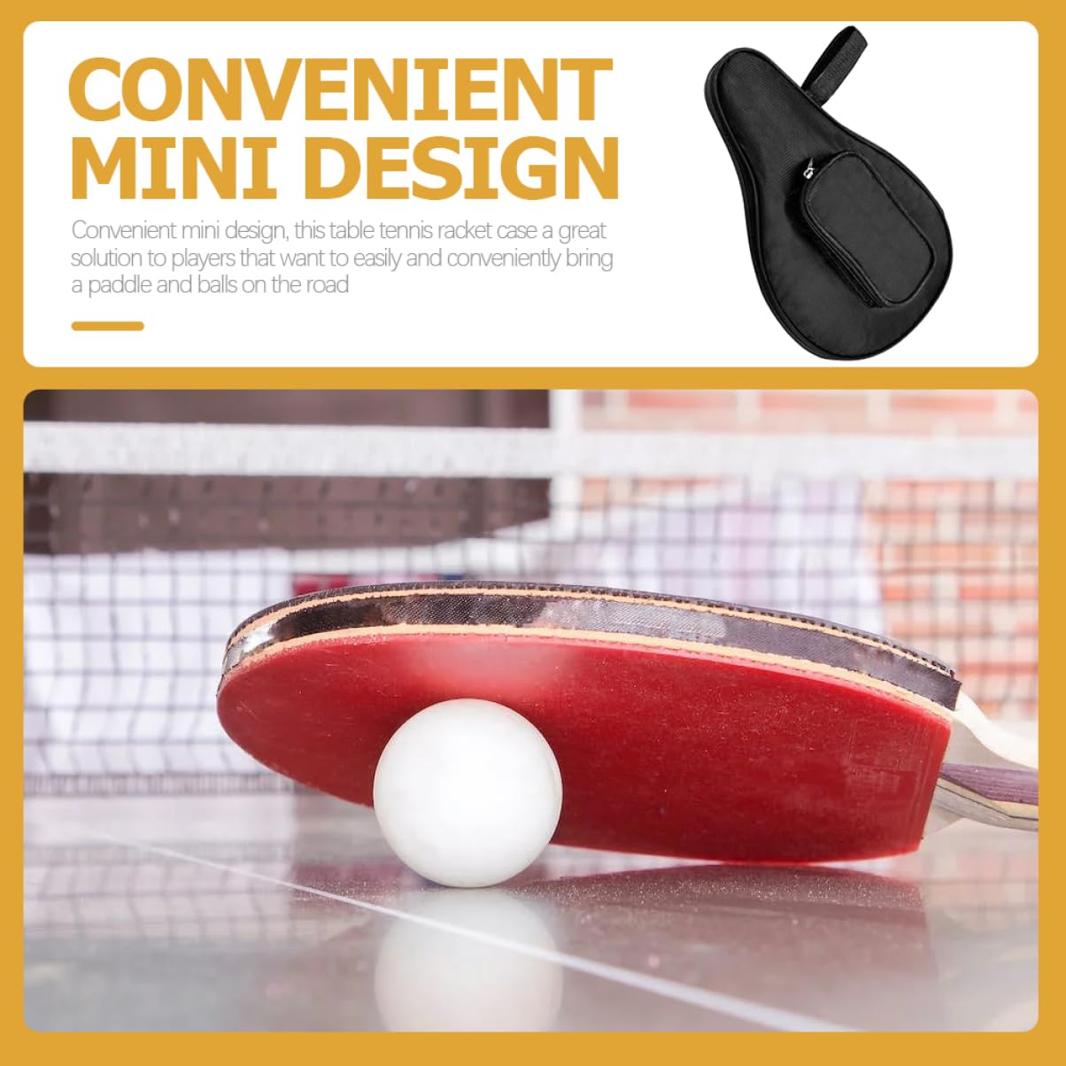 Toddmomy 2 per Racchette Pong Custodia Gourd Oxford Protezione per Racchette e Palline Design Ergonomico e Resistente per Giocatori Tavolo Pong