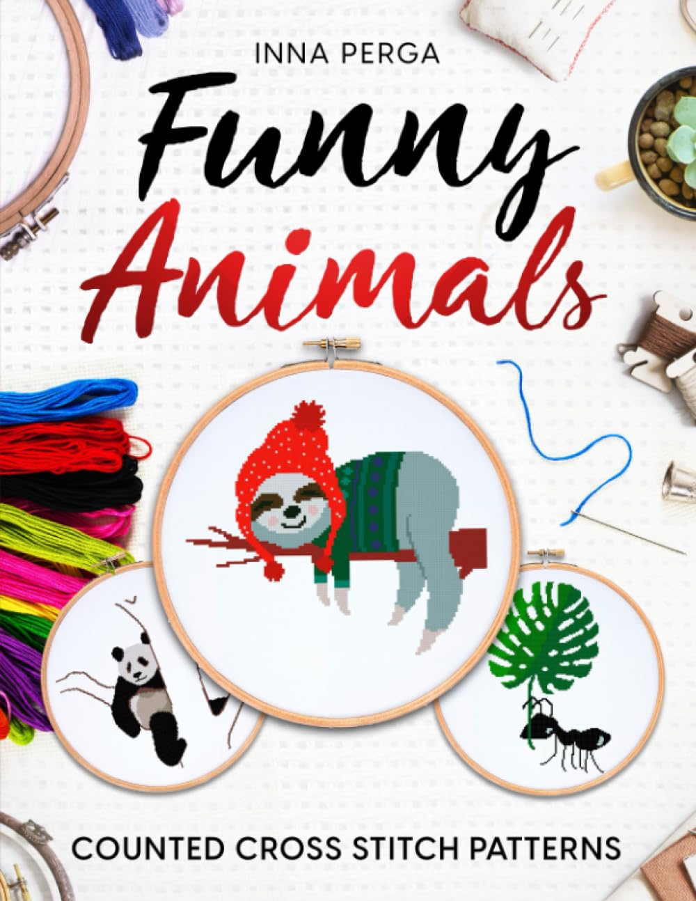 Funny Animals: Counted Cross Stitch Patterns Book