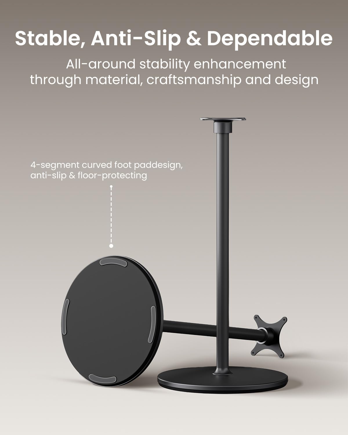 JMGO N3 Ultimate Support de Sol Original pour Projecteur, X-Gimbal avec Gestion des Câbles, Rotation à 360°, Structure Métallique Robuste, Base Antidérapante