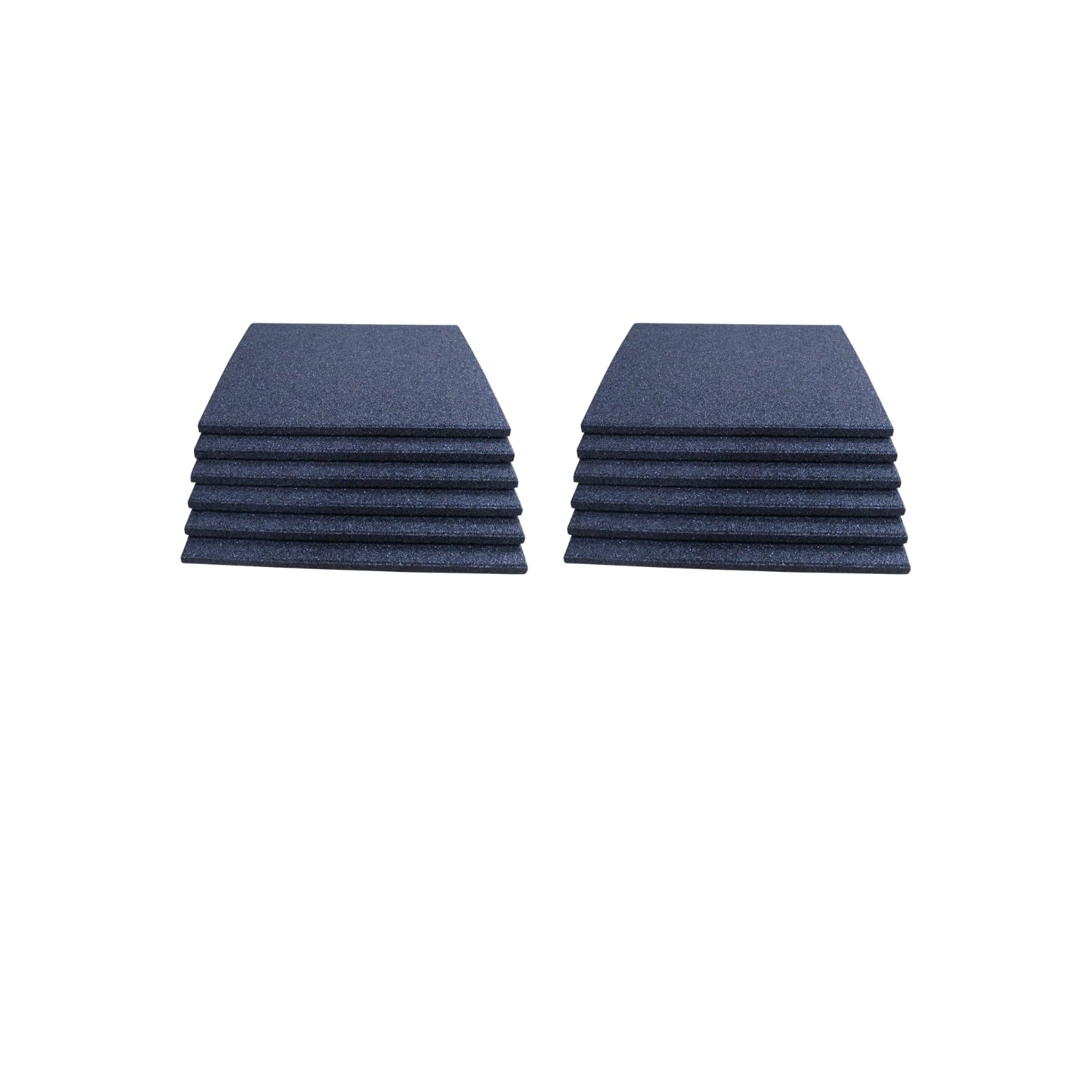 12 x Fallschutzmatten Schwarz 50x50x2,5cm Gummimatten Spielplatzmatte Schaukel Rutsche Spielturm Outdoor Indoor Fitness Gymnastikmatte
