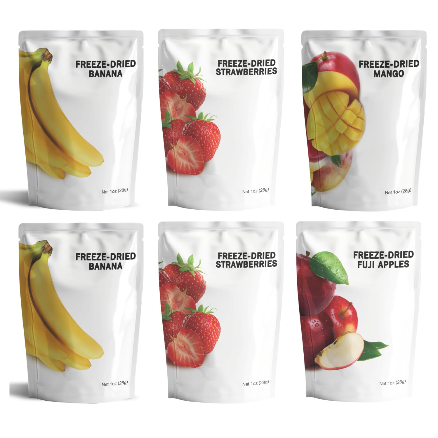 Wise Harvest Freeze-Dried Family Fruit Bundle – Six 1oz Packs | Single Ingredient Snack | 100% Real Fruit, No Sugar Added, Just Crunch | Healthy Vegan