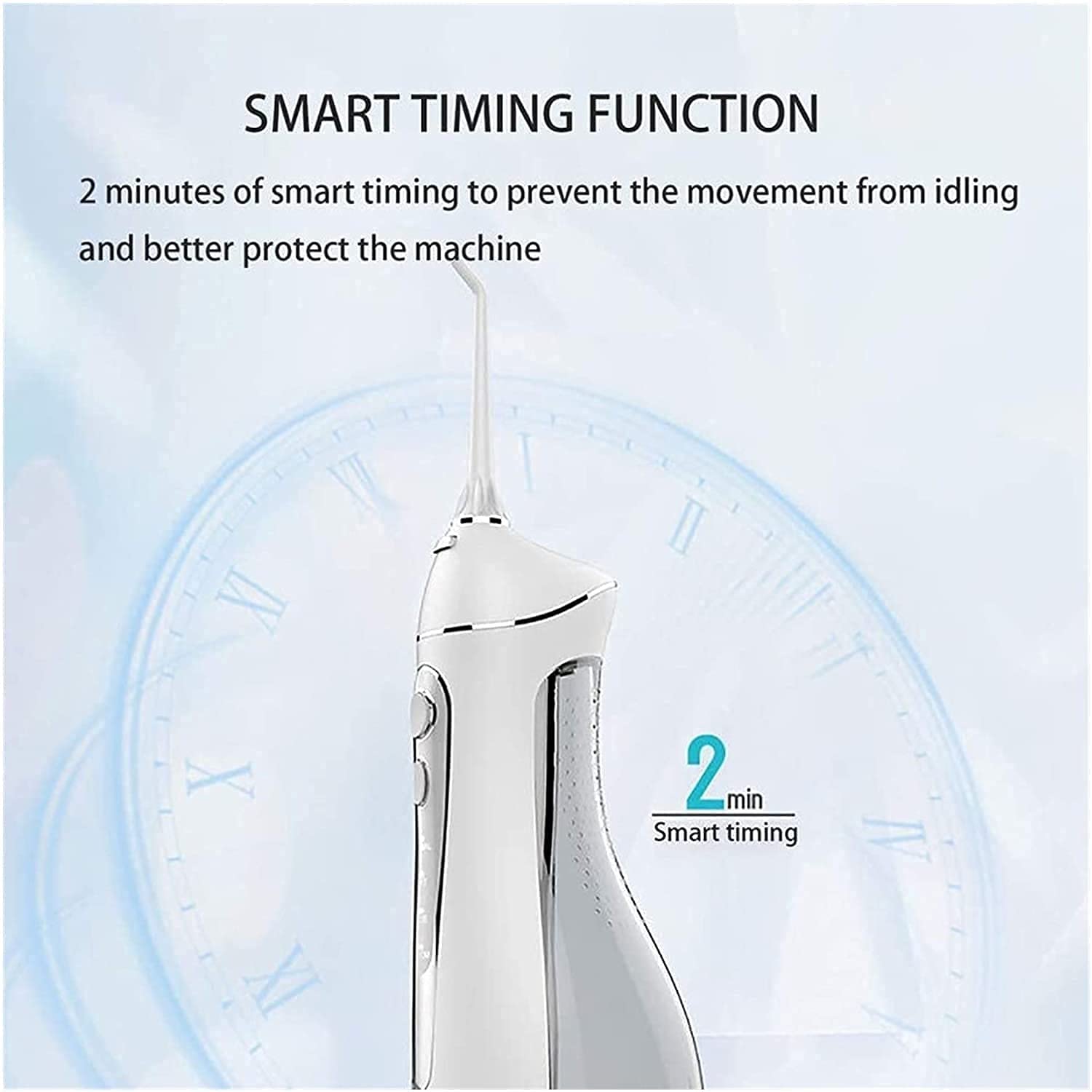 Irrigatore Orale Dentale Cordless, flosser per Acqua Professionale per detergente per i Denti, IPX7. FLOSSER Acqua 4 modalità con 20 0ML. Serbatoio d'Acqua USB Ricaricabile per Viaggi e casa