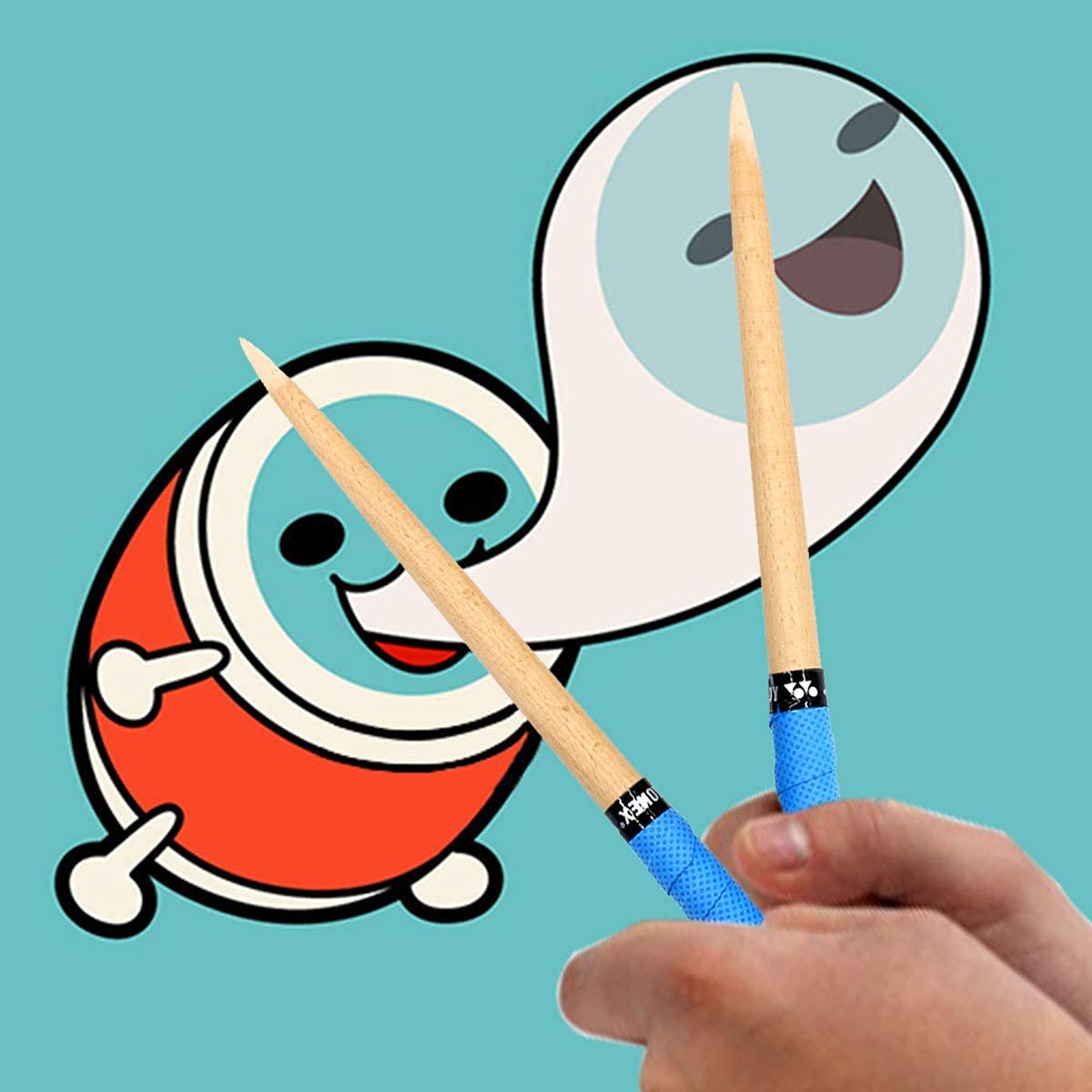 Amazon | 太鼓の達人 マイバチ 魔改造 個性ある木目 テーパーロール 超