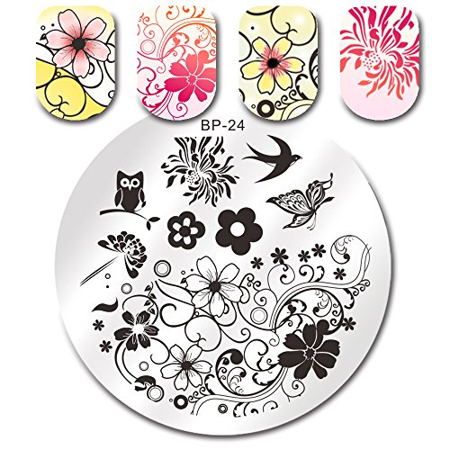 Born Pretty Nail Art Stamping Template Image Plate Spring Theme BP24