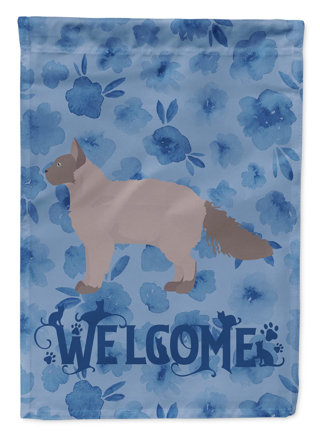Drapeau de bienvenue chat La Perm #3 Caroline's Treasures pavillon de maison en toile multicolore grande taille