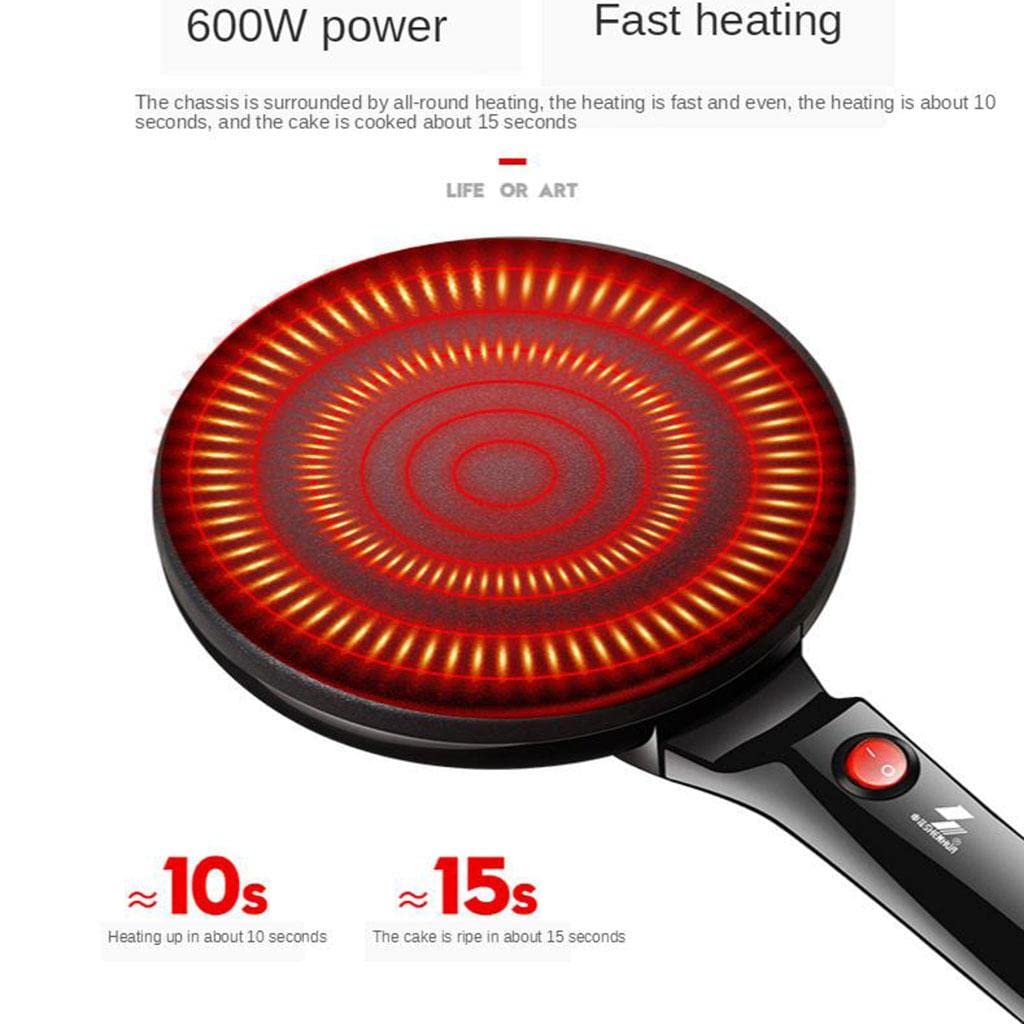 Machine à Gâteaux électrique Spring à Crêpes Revêtement Antiadhésif Nettoyage Facile Idéale pour Le Camping, La Cuisine en Plein Air et L, Blanc