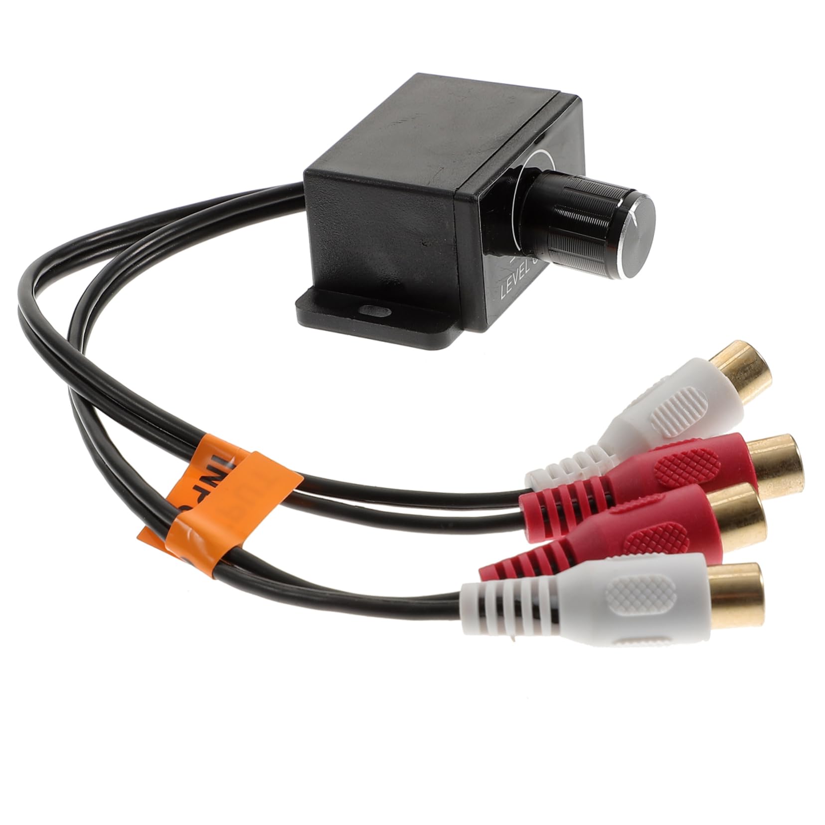 MERRYHAPY Car Stereo Gain Control Knob Remote Volume for Amplifier with Connectors Casing for Optimal Sound Transmission