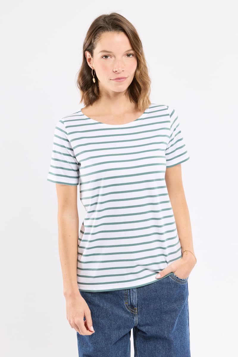 Armor Lux Marinière Heritage Sweatshirt à Capuche Femme (Lot de 1)