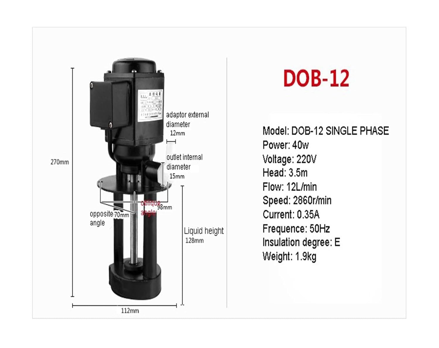 Cutting Tool Coolants Machine Tool Grinder Pump Coolant Circulating Oil(AB25 220V)