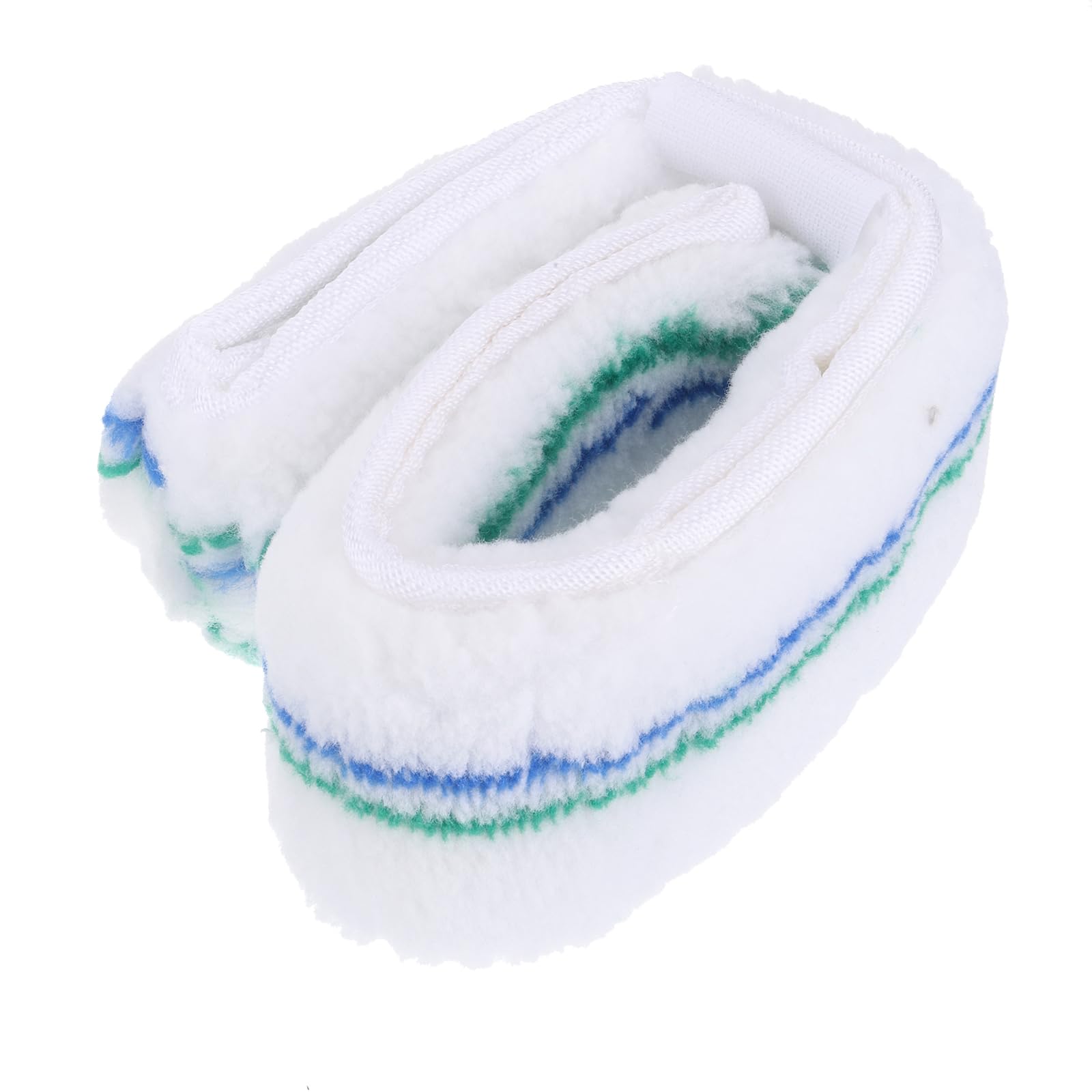 MECCANIXITY Microfiber Scrubber Replacement Head 14.57 Inch for Window Glass Marble Wall Home Bathroom,Blue/Green/White