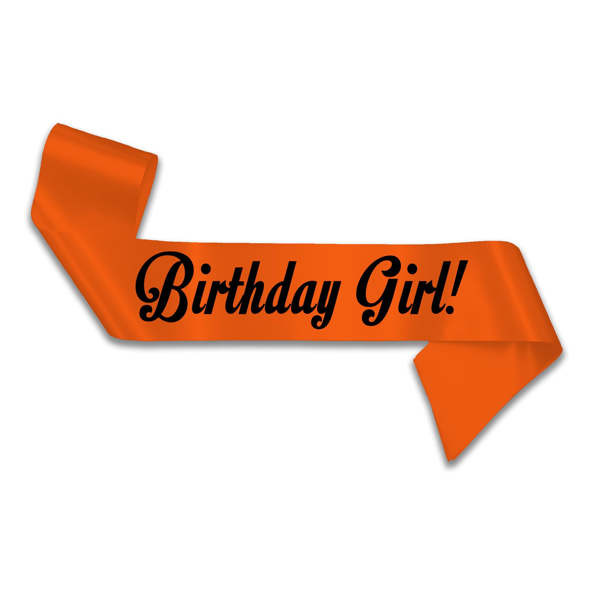 My Pretty Little Gifts Birthday Girl Sash - 160cm: Orange - 16th 18th 21st 30th 40th 50th 60th — image 1