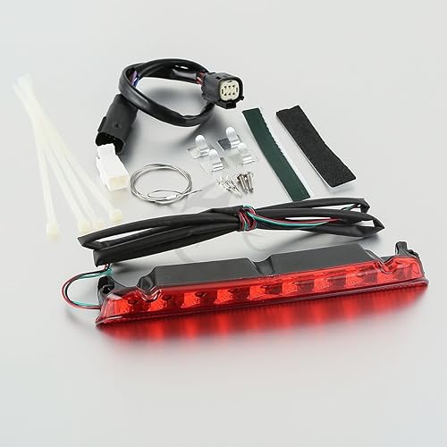 Miniatura 10 de XFMT Cromo Tour Pack maletero Portaequipajes con luz LED para Harley Air Wing Style Touring Road King Electra Street Glide 1993-2013