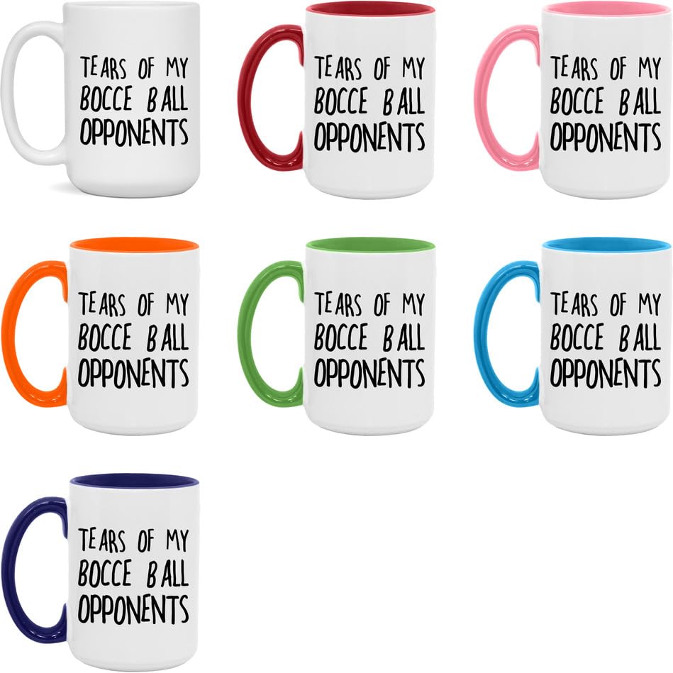 Tears of my Bocce Ball Opponents White/Red 15oz Mug